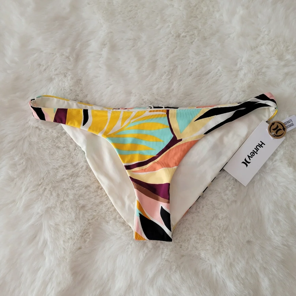 🐠HURLEY VERONA MODERATE BIKINI BOTTOM SIZE L